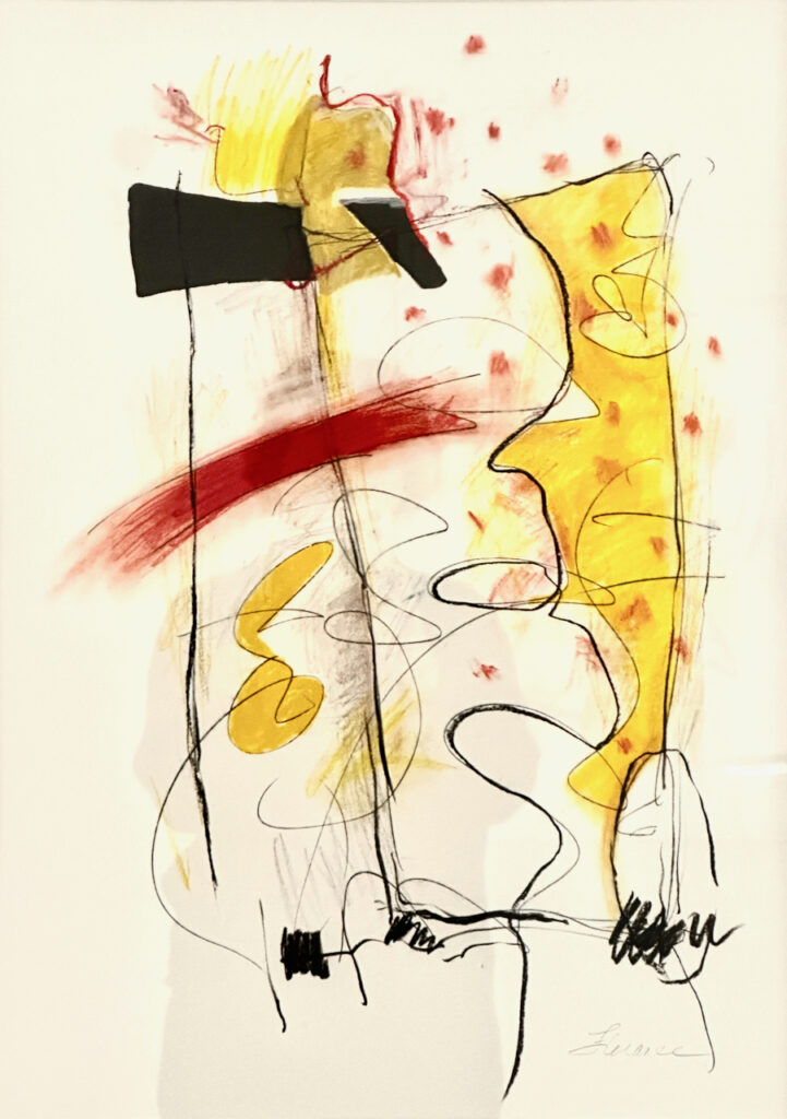 n.d. mixed media on paper 33 x 26 3/4 inches