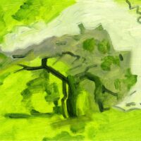 2007 oil on aluminum 5 x 78 inches