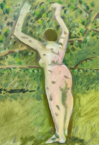2020 oil on aluminum 7 x 5 inches