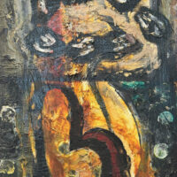 1995 oil on canvas 23 3/4 x 17 3/4 inches'