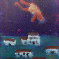 2022 acrylic on canvas 10 x 8 inches