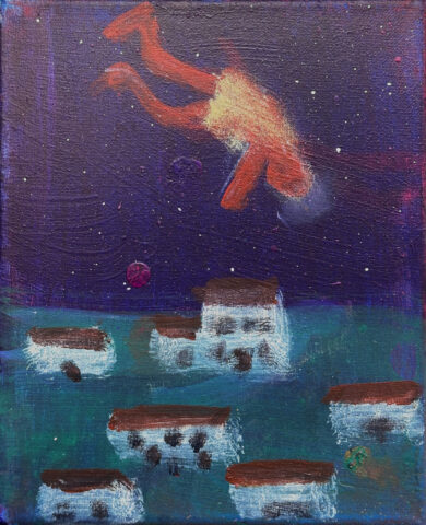 2022 acrylic on canvas 10 x 8 inches