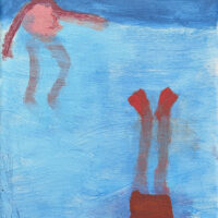 2022 acrylic on canvas 10 x 8 inches