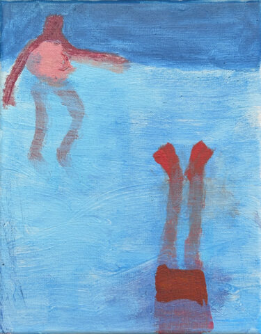 2022 acrylic on canvas 10 x 8 inches