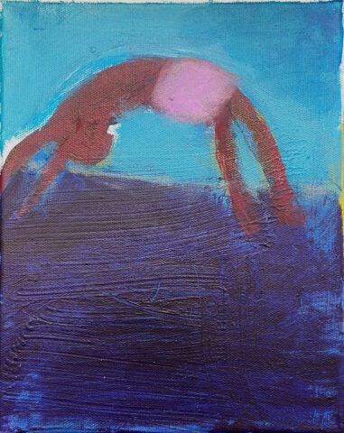 2022 acrylic on canvas 10 x 8 inches