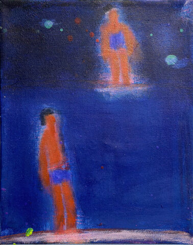 2023 acrylic on canvas 10 x 8 inches