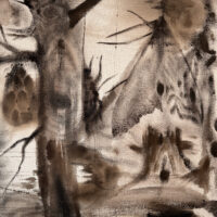 2024 acrylic on monks cloth 24 x 18 inches (sold)
