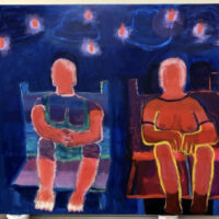 2021 acrylic on canvas 68 x 80 inches