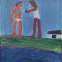 2022 acrylic on paper 10 x 8 inches