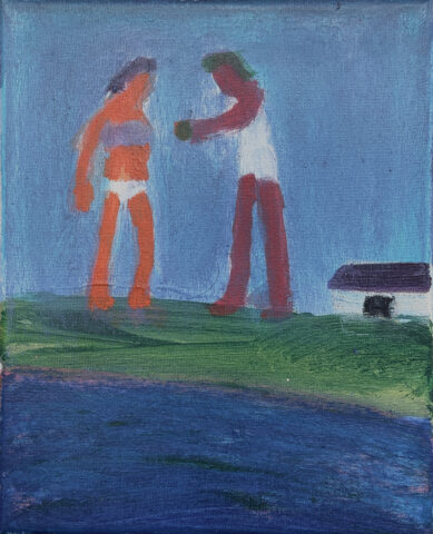 2022 acrylic on paper 10 x 8 inches