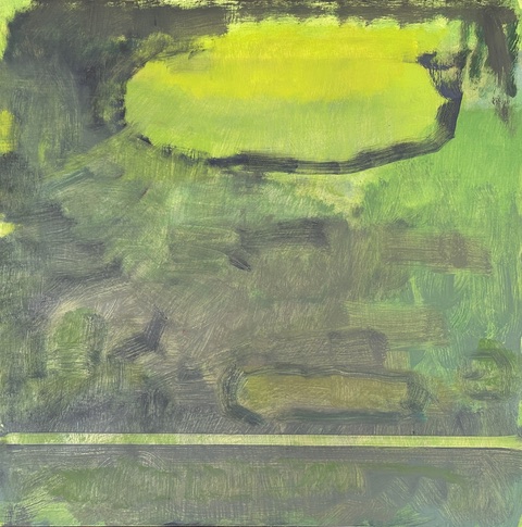 2024 oil on wood 16 x 16 inches