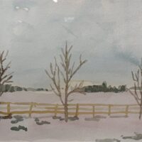 n.d. watercolor 7 x9 inches