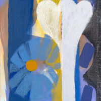 2025 oil and acrylic on canvas 2 x 9 inches