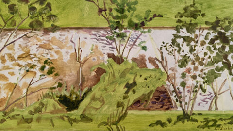 2011 oil on panel 12 x 22 inches