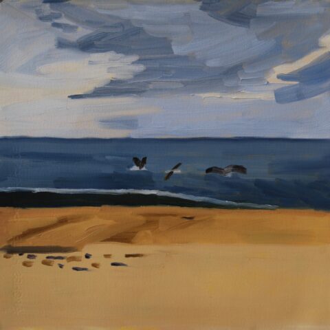 2017 oi on paper mounted on panel 112 x 12 inches