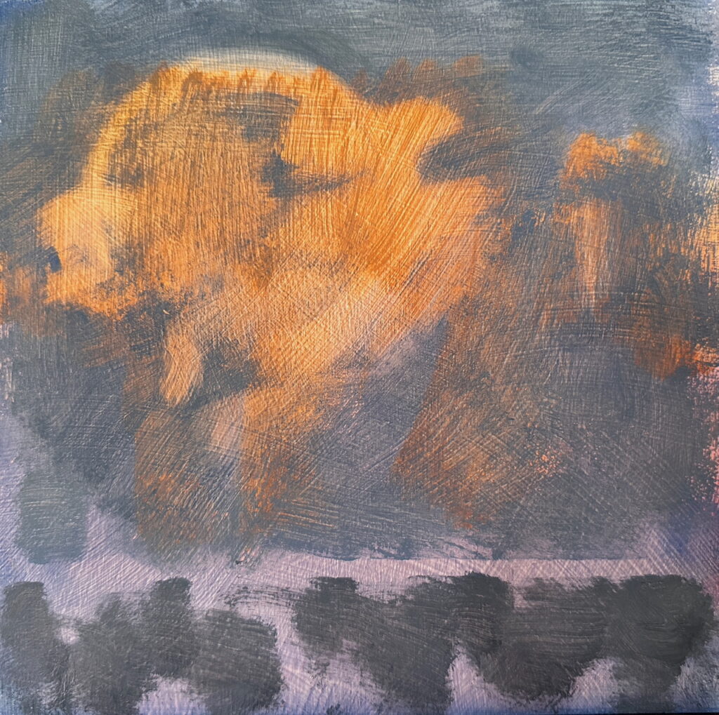 2024 oil on panel 8 x 8 inches