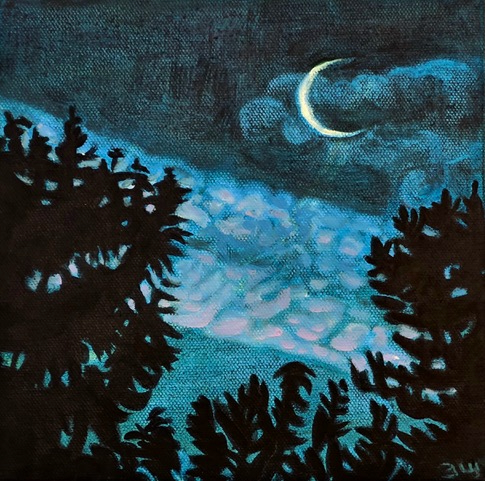 2025 oil on canvas 8 x 8 inches
