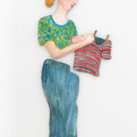 1999 shaped fresco 62 x 28 x 5 inches