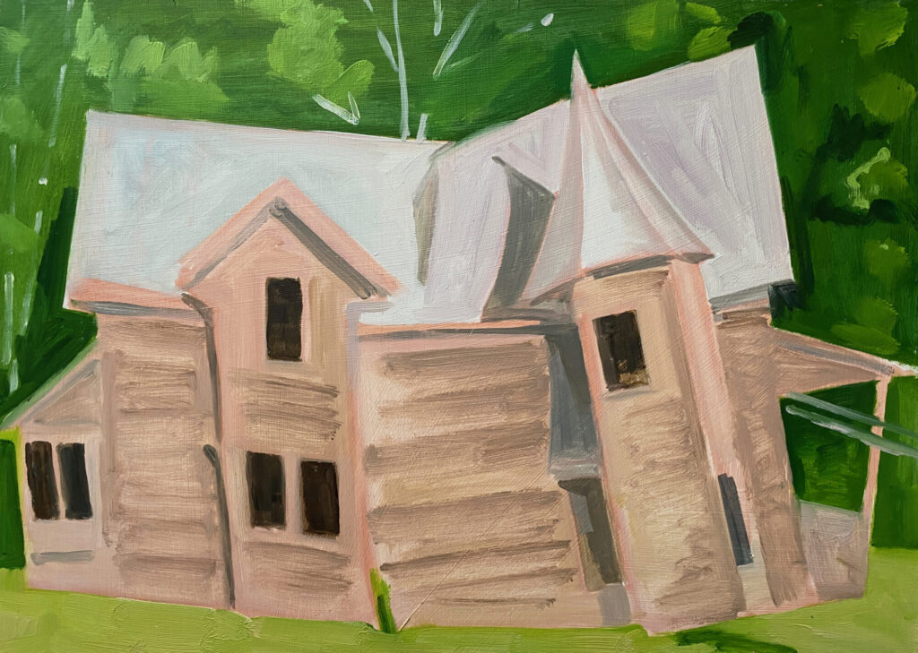 1989 oil on panel 10 x 14 inches