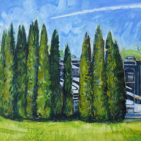 2025 oil on panel 17 x 19 3/4 inches