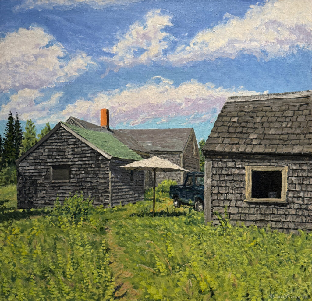 1992 oil on canvas 25 x 26 inches