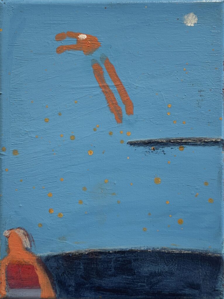 2026 acrylic on canvas 12 x9 inches