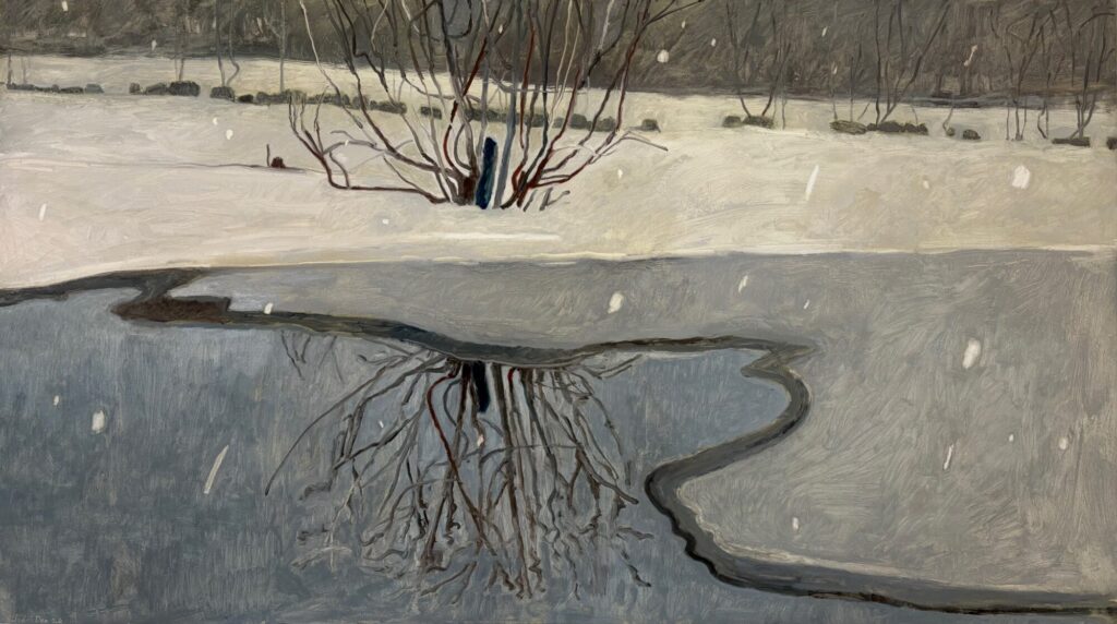 2026 oil on panel 24 1/2 x 43 1/2 inches