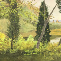 1979 oil on canvas 46 x 68 inches