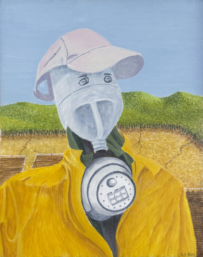 2026 casein on panel 8 x 10 inches