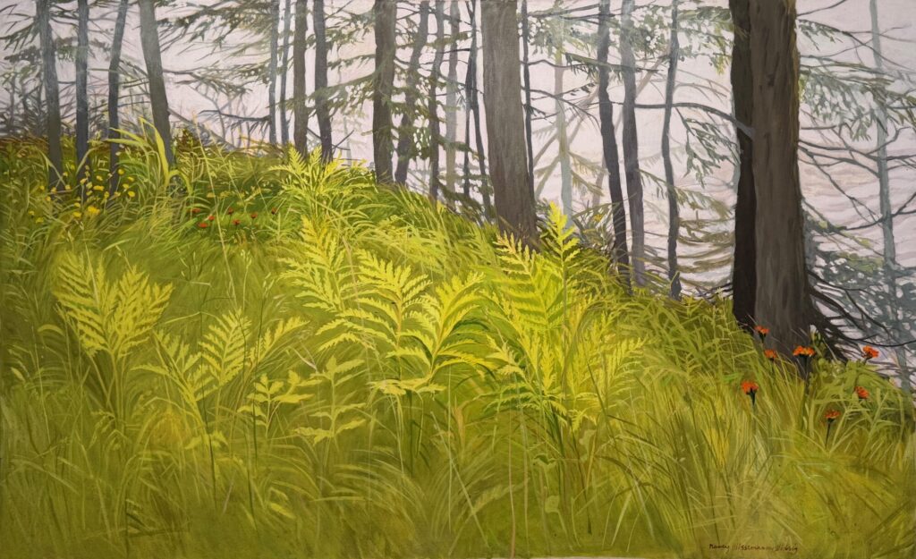 ca 1990 oil on canvas 26 x 42 inches (sold)