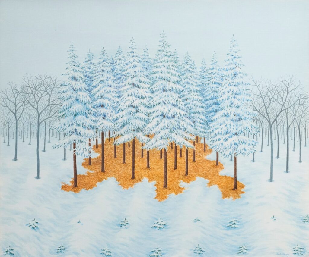 2026 casein on panel 20 x 24 inches (sold)