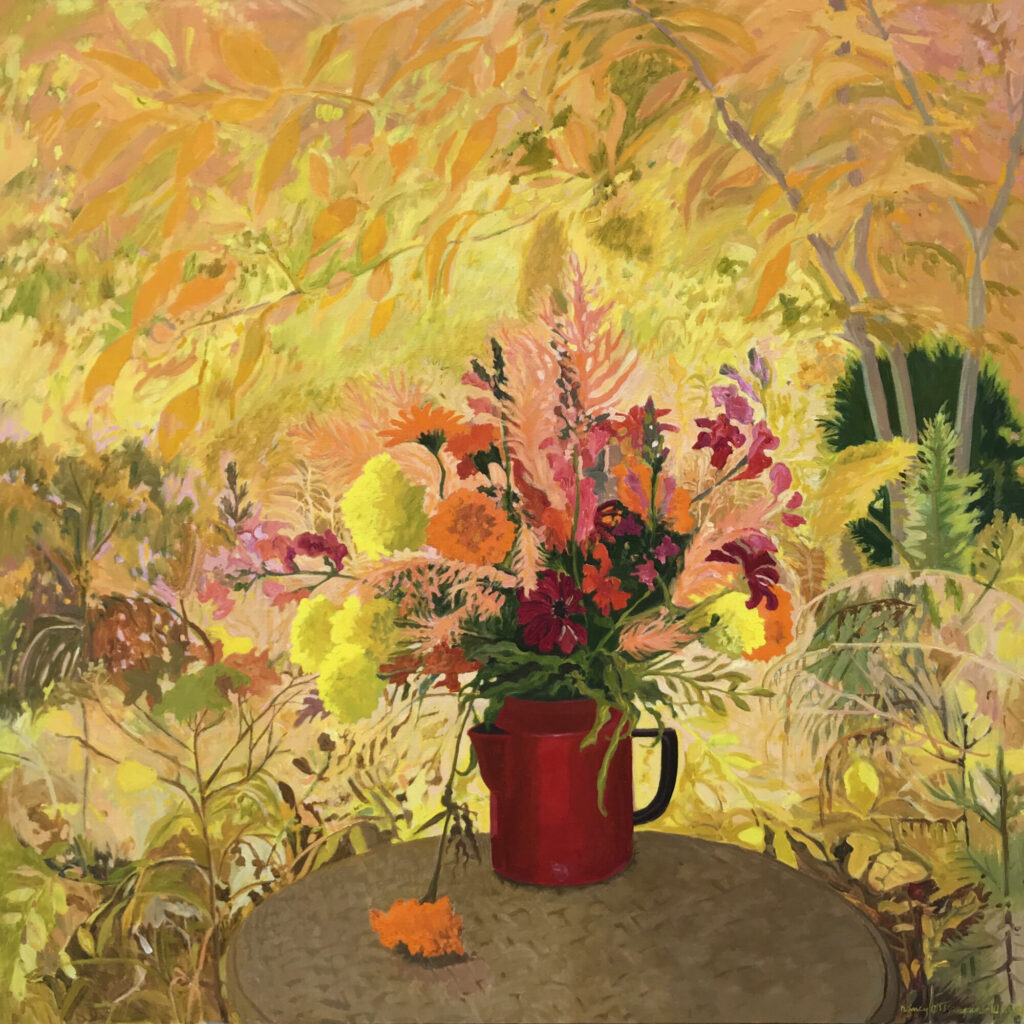 ca. 1980 oil on canvas 36 x 36 inches