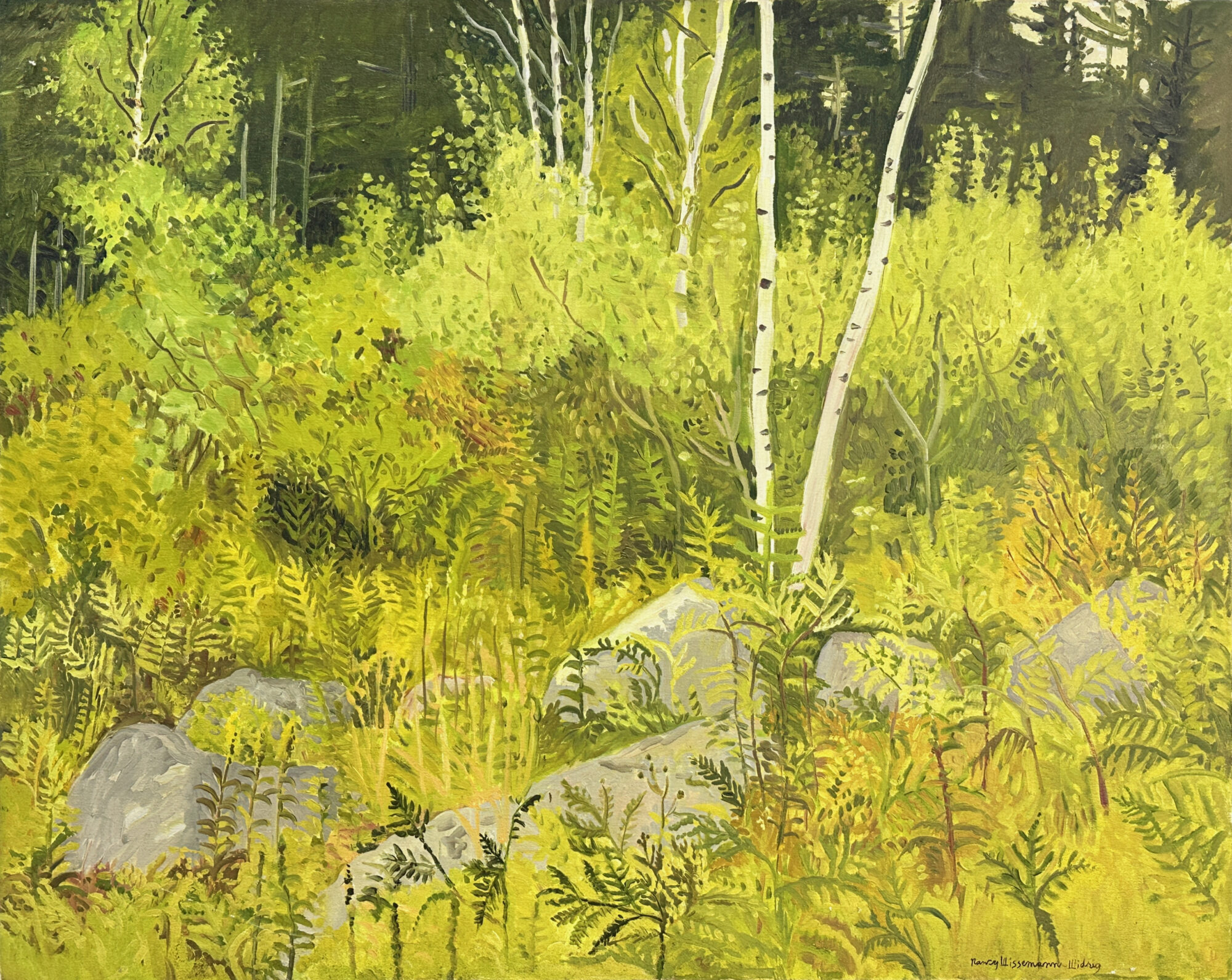 1975 oil on canvas 32 x 40 inches