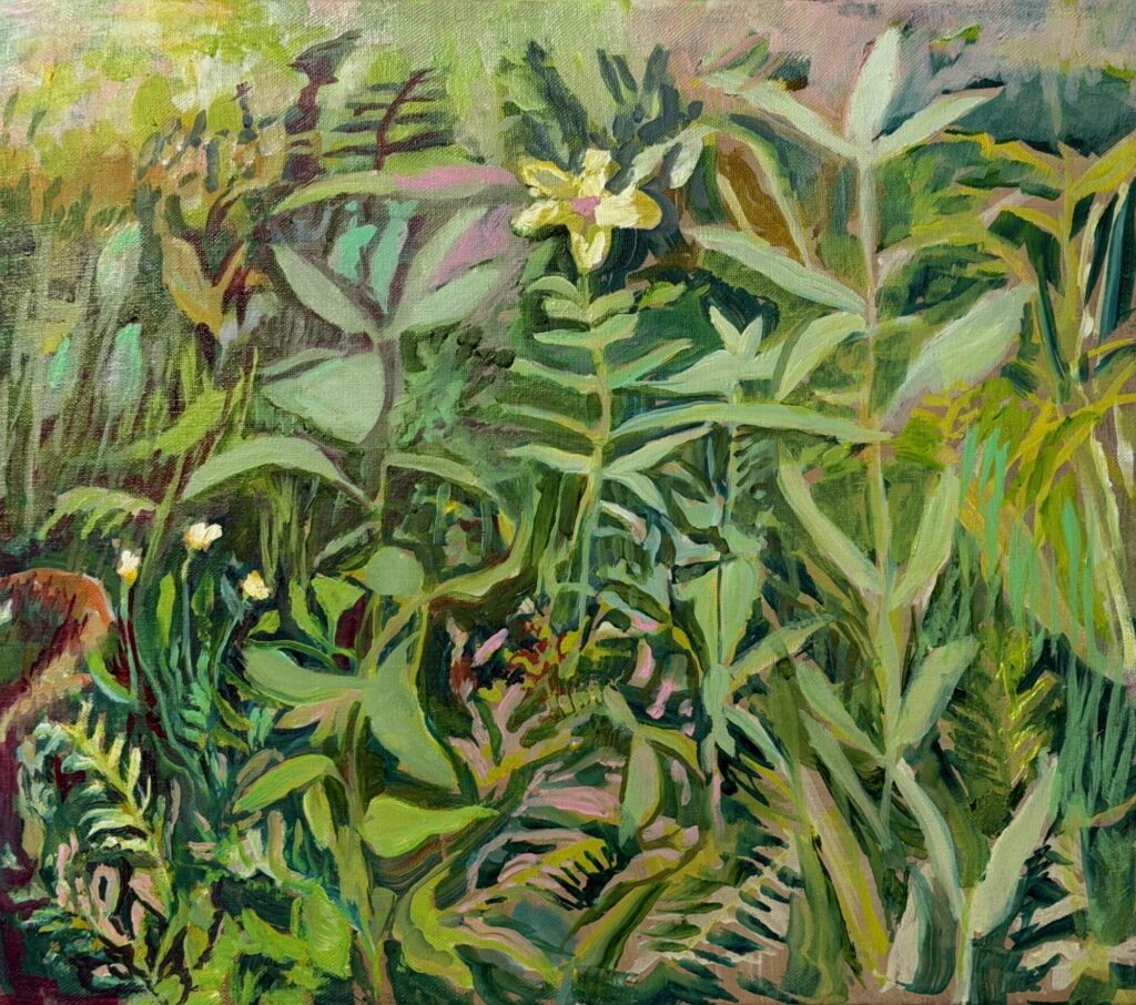 2026 oil on canvas 16 x 29 inches