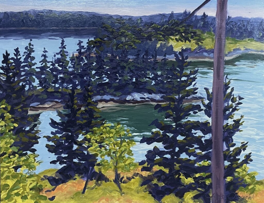 2005 oil on board 16 x 28