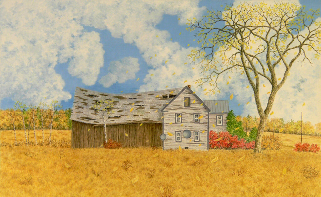 2025 casein on panel 15 x 24 inches