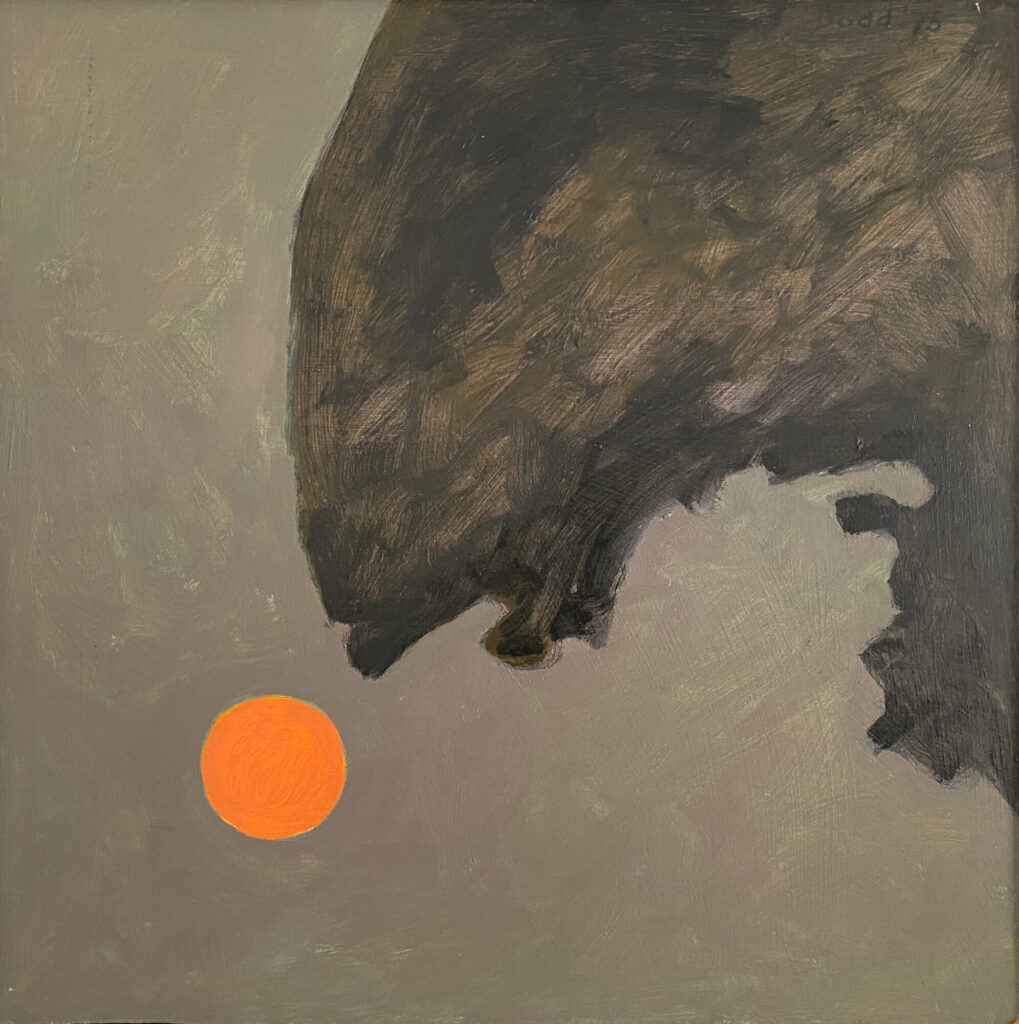 1975 oil on panel 12 x 12 inches - Featured in Lois Dodd, John Walker/TWO FRIENDS PAINTING